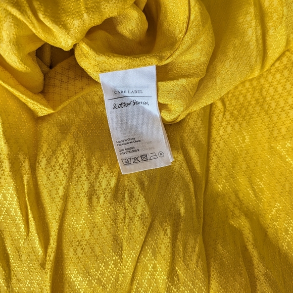NWT & Other Stories Stockholm Stelier Yellow Rope Strap A-Line Maxi Dress Size 2 - Picture 8 of 8